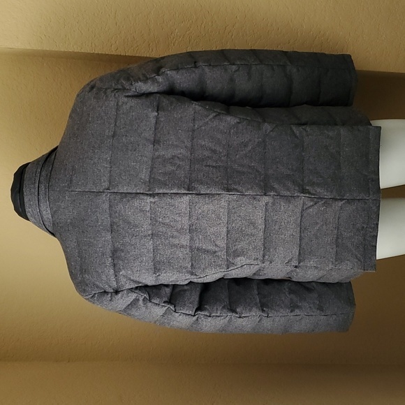 🆕️ VINCE CAMUTO Men's Gray Flannel Quilted Down & Feather Jacket SIZE: M - Picture 7 of 16